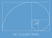 Goldene Spirale - Blau von MDRN HOME Miniaturansicht