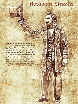 Abraham Lincoln van Printed Artings