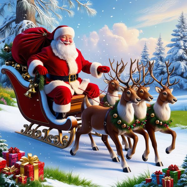 kerstman van hisam colours