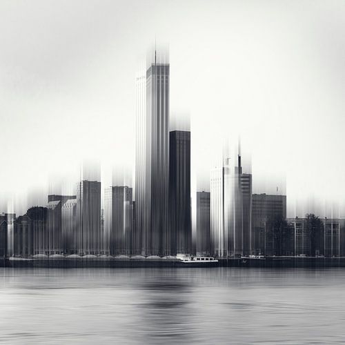 Rotterdam Skyline Abstrakt