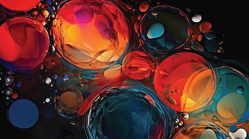 Abstract Digital Bubbles van Harry Stok