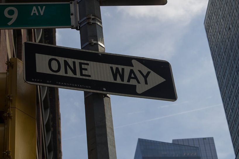 one way sign by Andrea Ooms