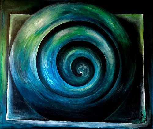 Abstract Blue Circle