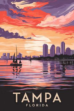 Tampa, Florida Vintage Travel Poster by Poster Art Shop