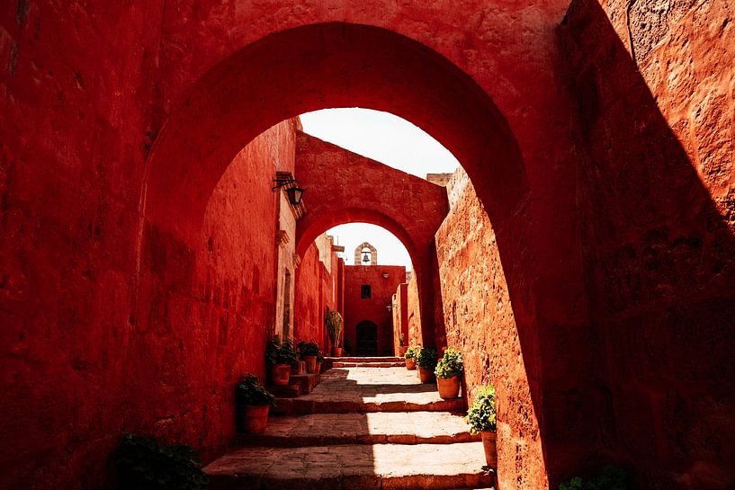 View through the Santa Catalina Monastery Arequipa Peru by Suzanne Spijkers
