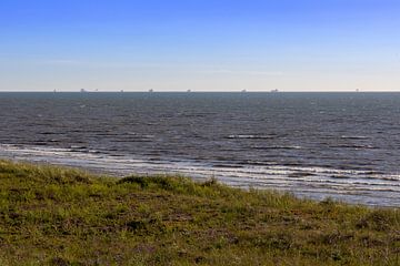 De zee bij Noordwijk van Michael Ruland