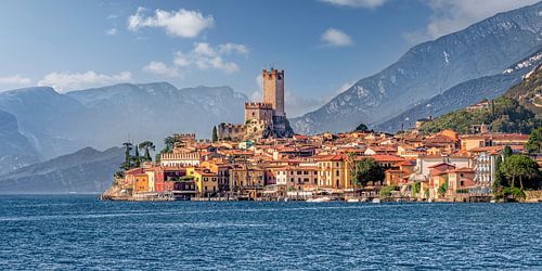 Malcesine aan het Gardameer in Italië van Voss fotografie