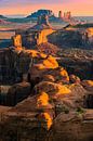 Sunrise Hunts Mesa, Monument Valley by Henk Meijer Photography thumbnail