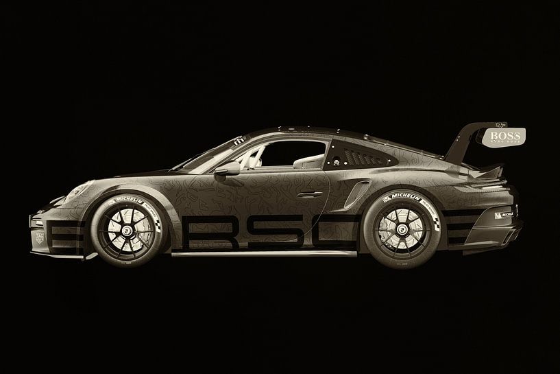 Porsche 911 GT-3 RS 2021 side van Jan Keteleer