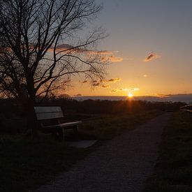 Sonnenuntergangs-Bank von Hartsema fotografie