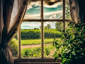 aus dem Fenster schauen