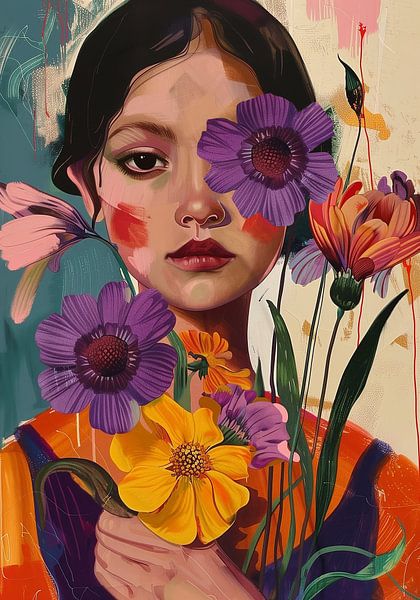 La fille aux fleurs par Bianca ter Riet