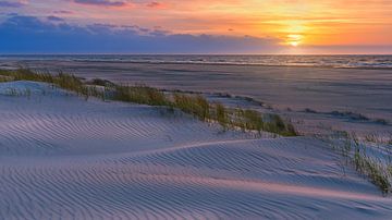 Zonsondergang op Vlieland van Henk Meijer Photography