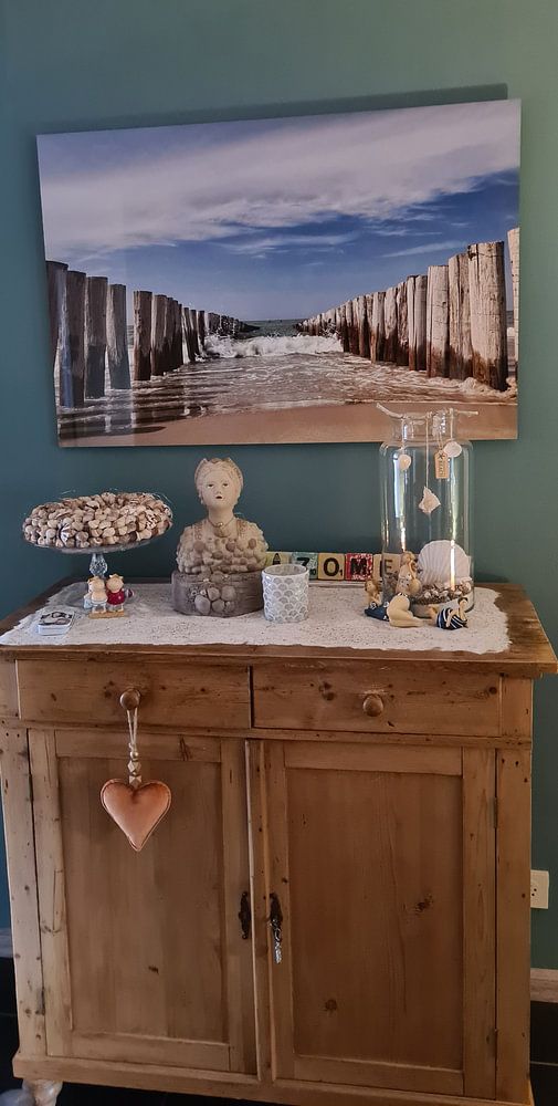 Die Wellenbrecher am Strand von Domburg, Zeeland  von Martijn van der Nat 