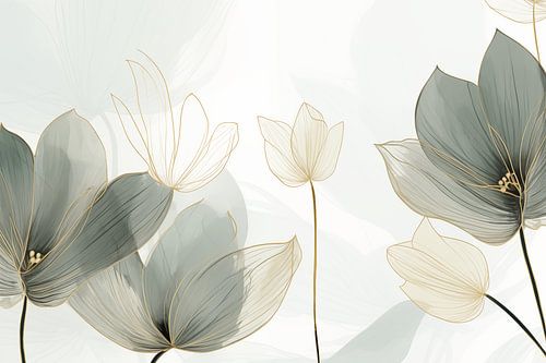 Groene Bladeren met een Gouden randje III