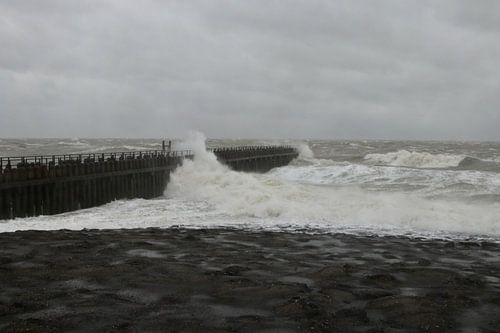 Storm Dennis plaagt Westkapelle