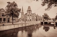 Hanze stad Kampen met een ouderwetse ansichtkaart look van Sjoerd van der Wal Fotografie thumbnail