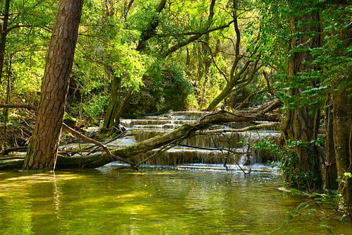 De bron van de Huveaune in Frankrijk