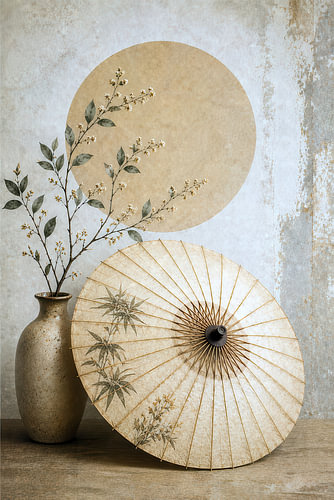 Harmonie silencieuse – Parapluie japonais