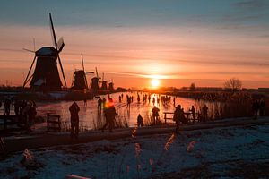 Kinderdijk winter 8 van Nuance Beeld