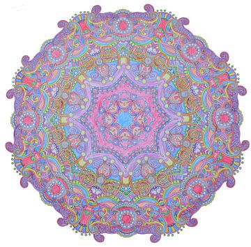 Spirituality in Pink, Red and Purple. van My Footprints
