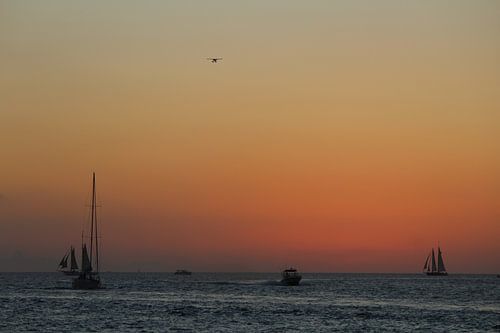 Zonsondergang Key West Florida Verenigde Staten