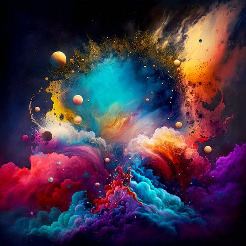 Kleuren Oerknal Digitaal Kunst Fantasie