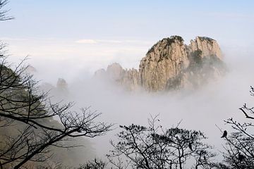 Gele Berg - Huang Shan, China  van Peter Apers