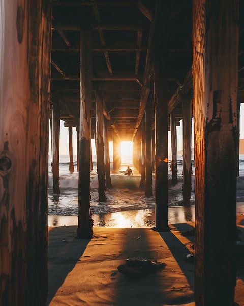 Westküsten-Sonnenuntergang: Farbenspiel der Natur von fernlichtsicht