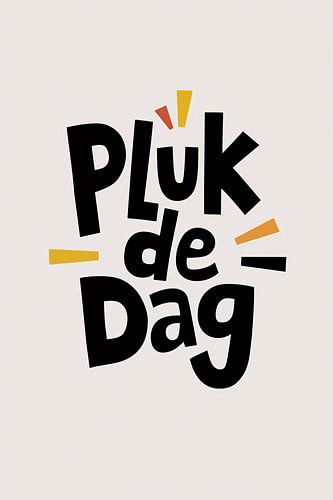 Pluk de Dag minimalistisch ontwerp