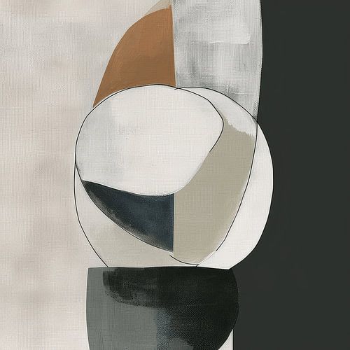 Abstrakter Minimalismus in Erdtönen