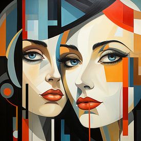 Vrouwen abstract #1 van pcperle
