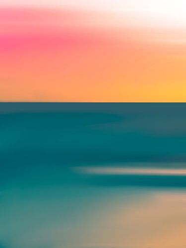 Farbverlaufsfelder - Sonnenuntergang am Meer