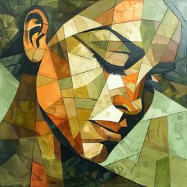 Abstract portrait of a woman by Poster Art Shop