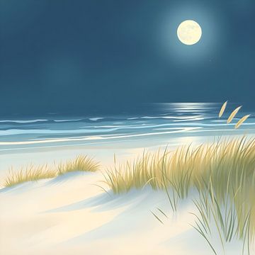 Maanverlicht duin van Artistic