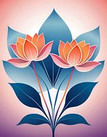 Twin Lotus Bloom