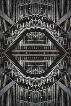 Van Nelle fabriek Rotterdam, symmetrisch modern industrieel erfgoed van Bas Potman