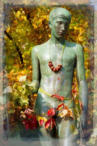 BERLIJN Lietzensee Sculptuur - kastanjejongen