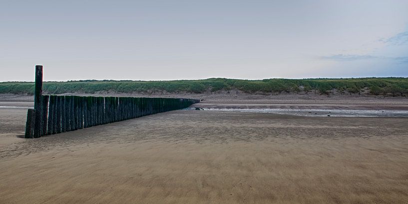 Strand bij Cadzand-Bad van Dirk Huckriede