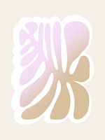 Fleur dégradée audacieuse en lilas et beige