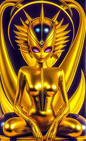 GOLDEN ROBOT par The Art of Mark Fischer