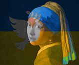 Girl with a Pearl Earring - lutte pour la paix et la liberté par Digital Art Studio Aperçu