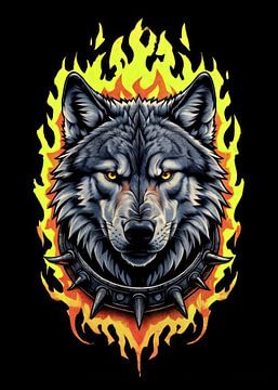 Wolf Portret van artisticdesign1903