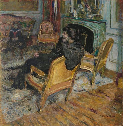 De vergulde stoel, Madame Georges Feydeau en haar zoon, Édouard Vuillard