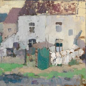 Rik Wouters - Weiße Fassaden und Garten in Bosvoorde (1907) von Peter Balan