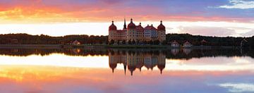 Château de Moritzburg au coucher du soleil