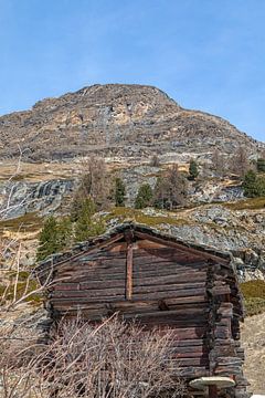 Berglandschap bij Z'Mutt (Zermatt) van t.ART