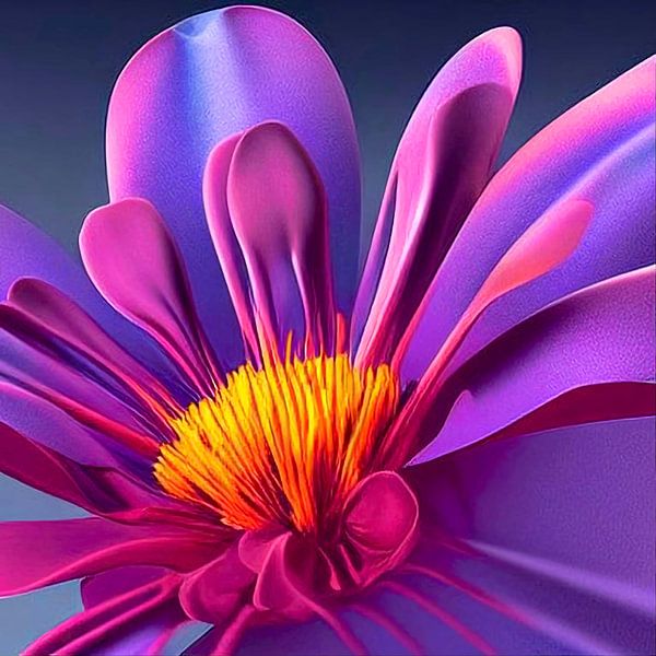 Stillleben mit Blumen XIV - lila und rosa von Lily van Riemsdijk - Art Prints with Color