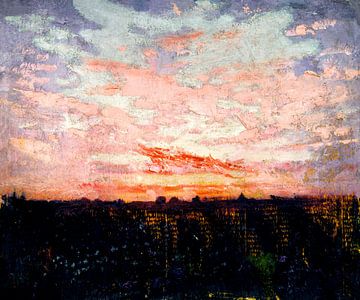 Sonnenuntergang in der Toskana von Mad Dog Art