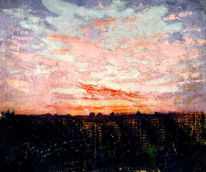 Sunset in Tuscany by Mad Dog Art